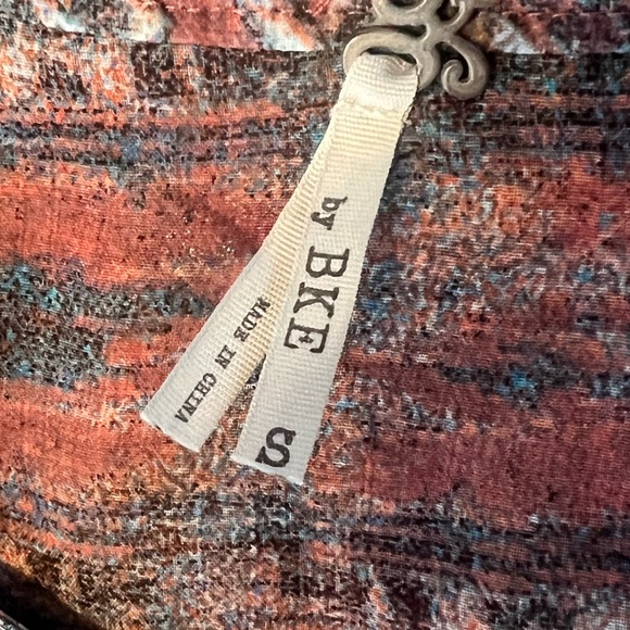 BKE Bohemian Print Women's Top Sz S - Picture 3 of 6